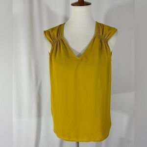 LOFT Mustard Yellow Sleeveless Top